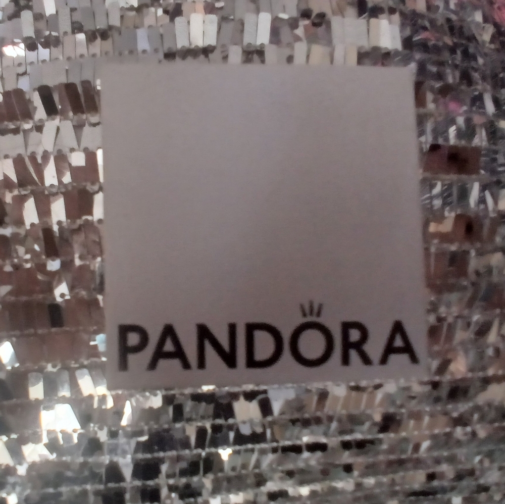 NIB Pandora Gold And Diamond Bracelet / Necklace Charm